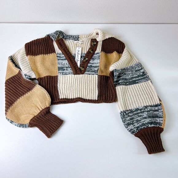 2 pc For love and lemons checker print Knit Sweater set - Picture 10 of 12